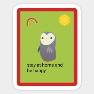 stay at home Sticker